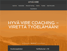 Tablet Screenshot of hyvavire.fi